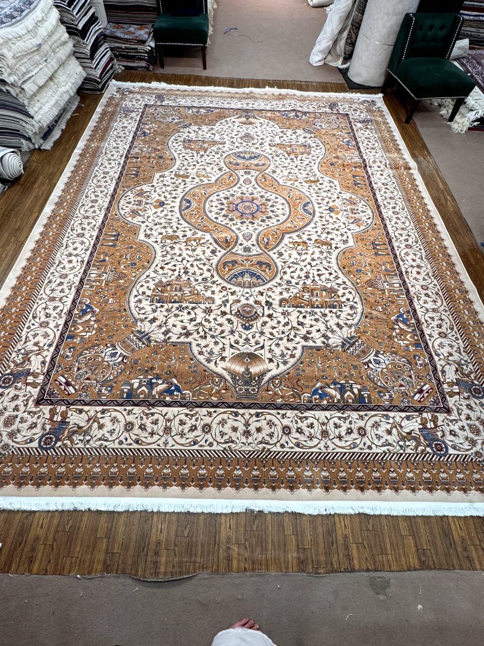Semi Handmade Fine Silk Rugs 10x13 11