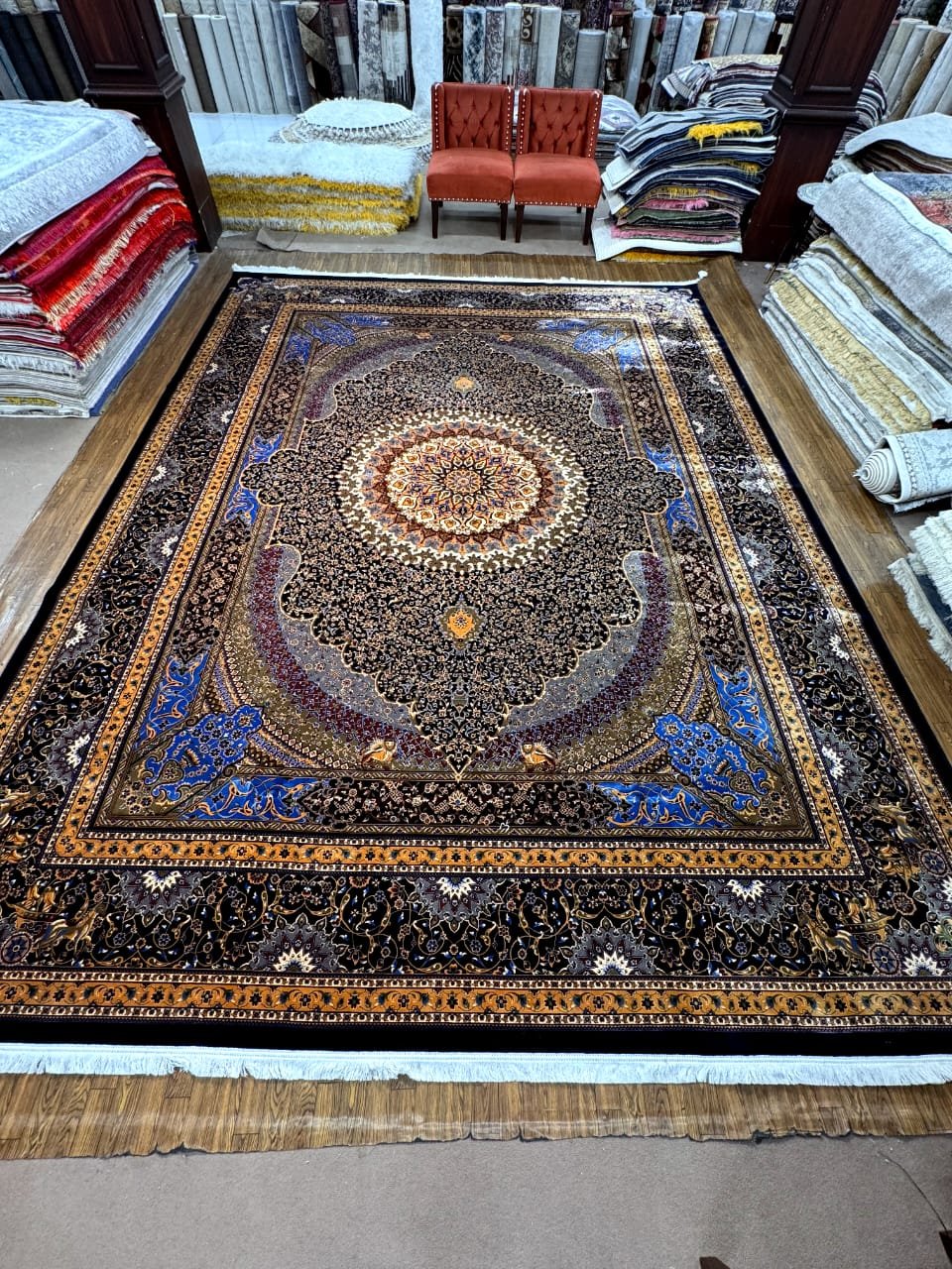Semi Handmade Fine Silk Rugs 10x13 2
