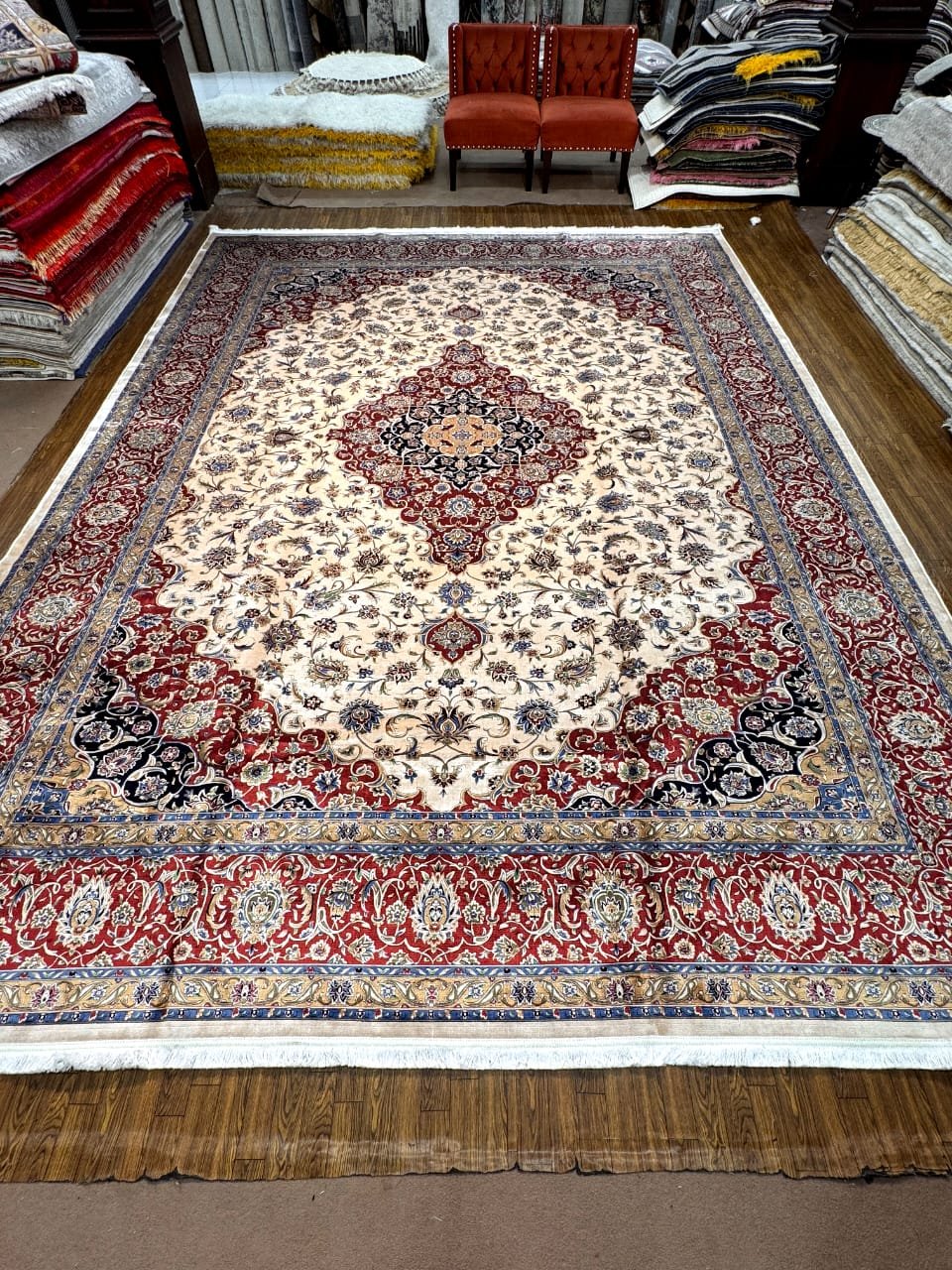 Semi Handmade Fine Silk Rugs 10x13 3