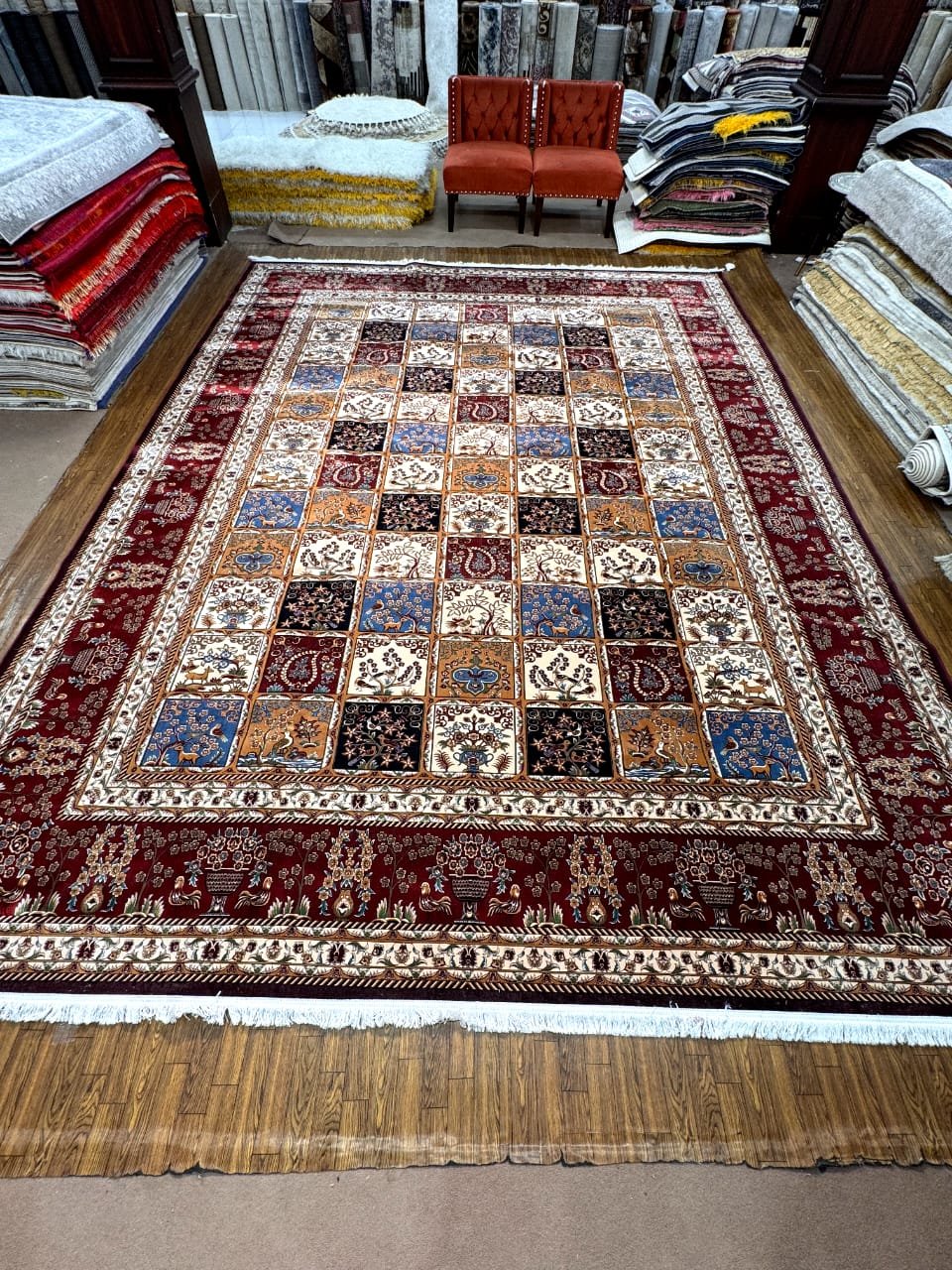 Semi Handmade Fine Silk Rugs 10x13 5